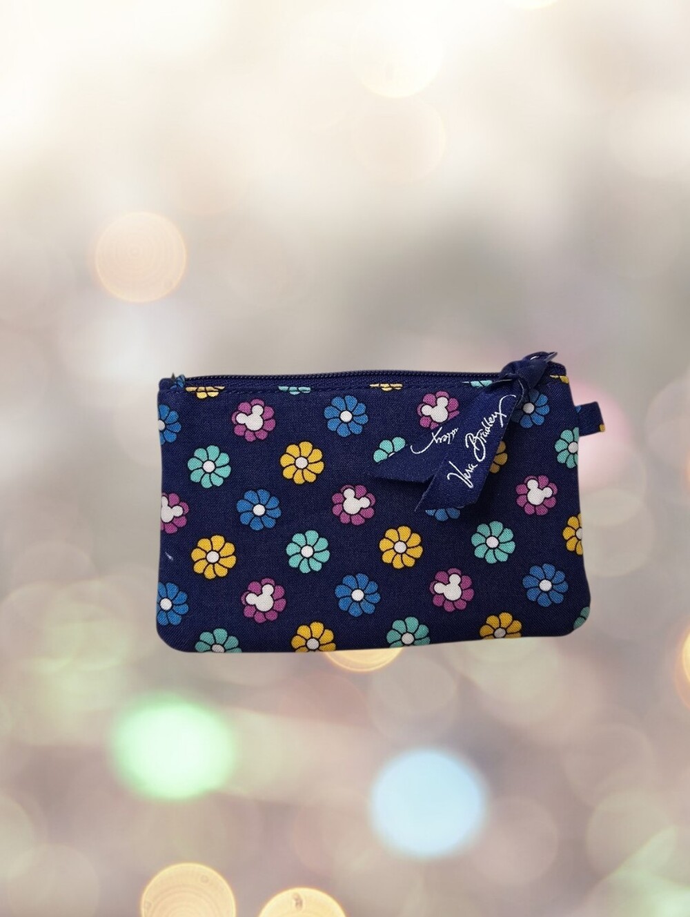 Rare Vera Bradley x Disney Dreaming in Mickey Mouse Zip ID Case